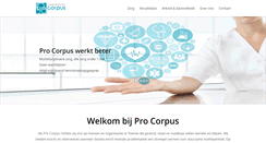 Desktop Screenshot of pro-corpus.nl
