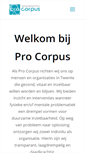Mobile Screenshot of pro-corpus.nl